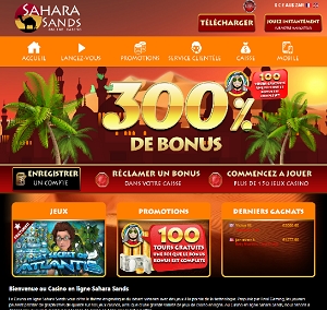 Sahara Sands Online Casino Mobile